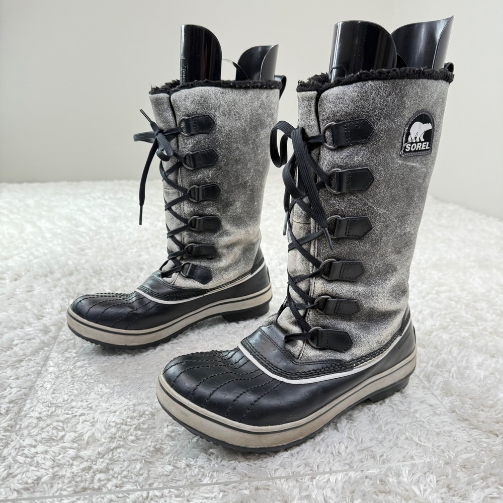 Sorel Black and Gray Winter Boots